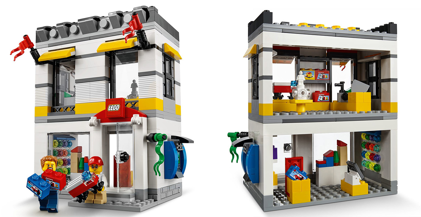 Microscale LEGO Brand Store 40305 display