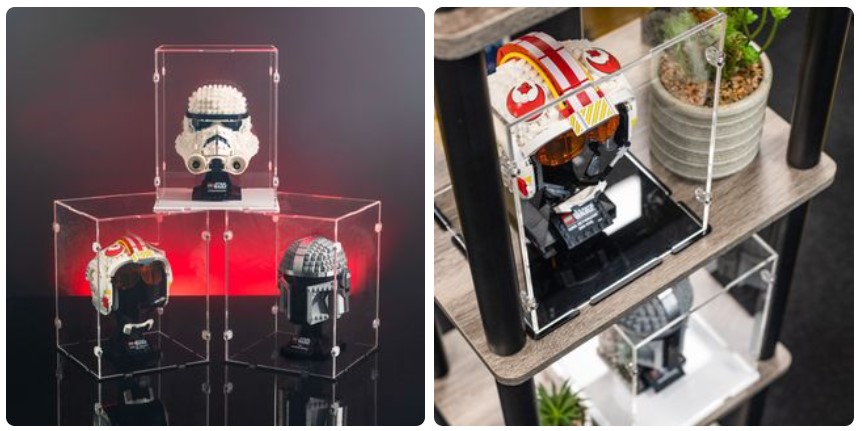 Displaying LEGO Helmets
