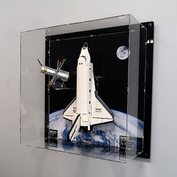 LEGO NASA Discovery wall-mounted display case