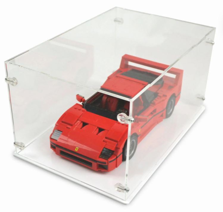 Ferrari F40 Display Case for LEGO 10248 – white base
