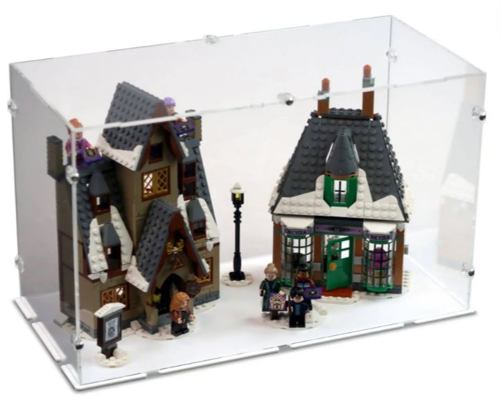 Hogsmeade Village Visit Display Case for LEGO 76388 – white base