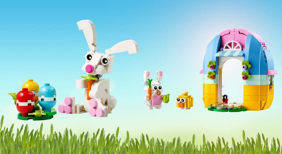 LEGO Easter GWP spring garden house, bunnies with eggs