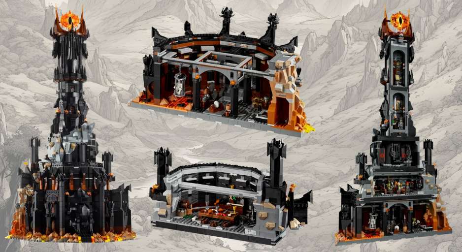 pictures of the LEGO Barad-dur set