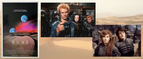 picture of Dune 1984 movie poster and cast