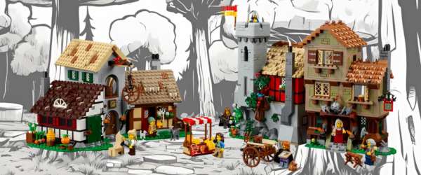 LEGO Medieval Village Square 10332 finished