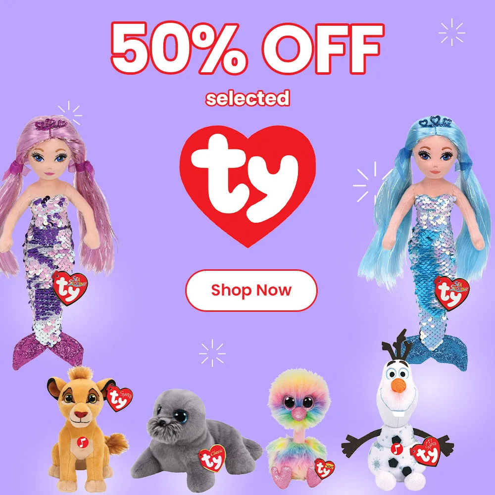 50% Off Selected TY Toys