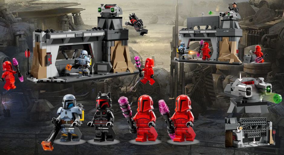 picture of LEGO Sar Wars Minifigures battling