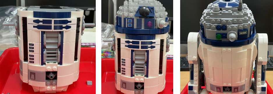 LEGO R2-D2 75379 build bag 8 & 9