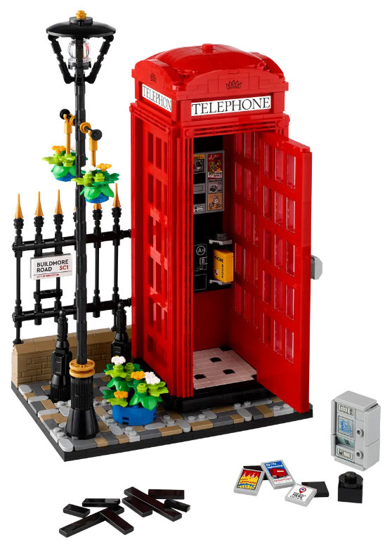 LEGO 21347 Red London Telephone Box