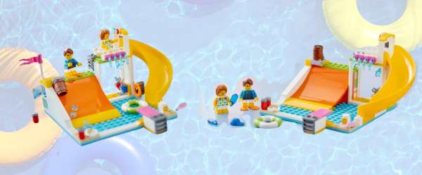 pictures of LEGO Water Park and LEGO Minifigures