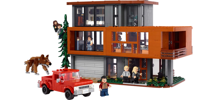 21354 Twilight The Cullen House with red pickup truck