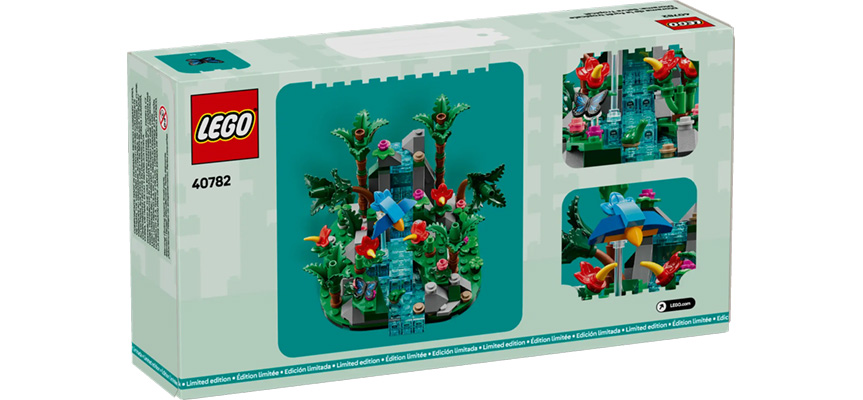 LEGO Tropical Rainforest 40782 back of box