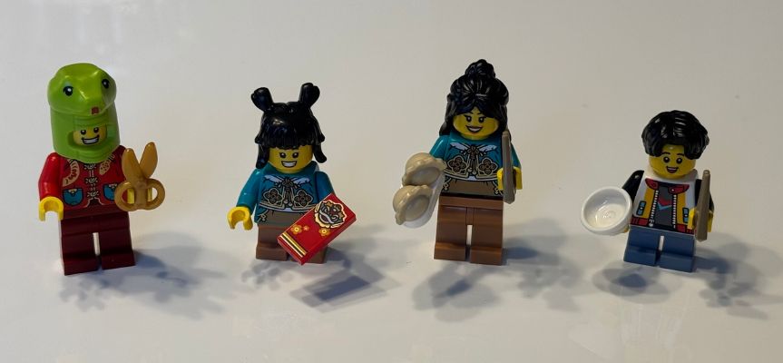 lego chinese trotting lantern minifigure details