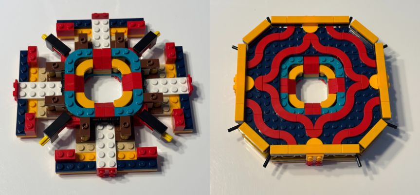 trotting lantern lego patterns with bricks