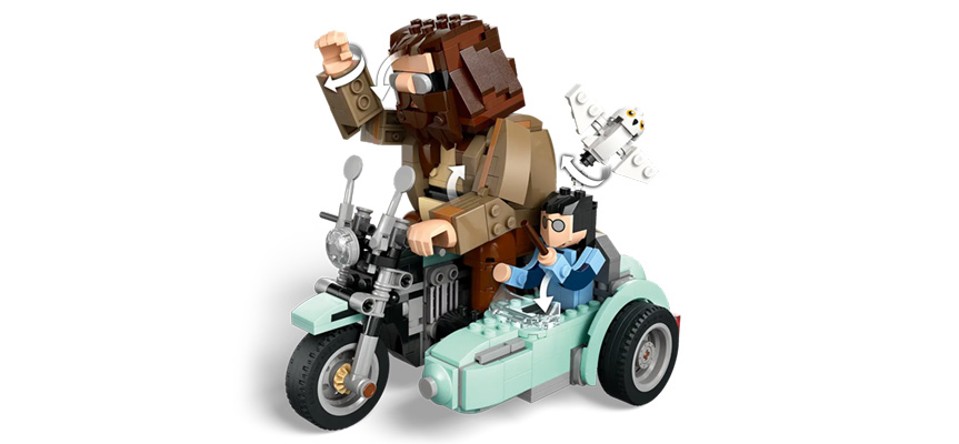 76443 harry and hagrid motorcylce ride lego set