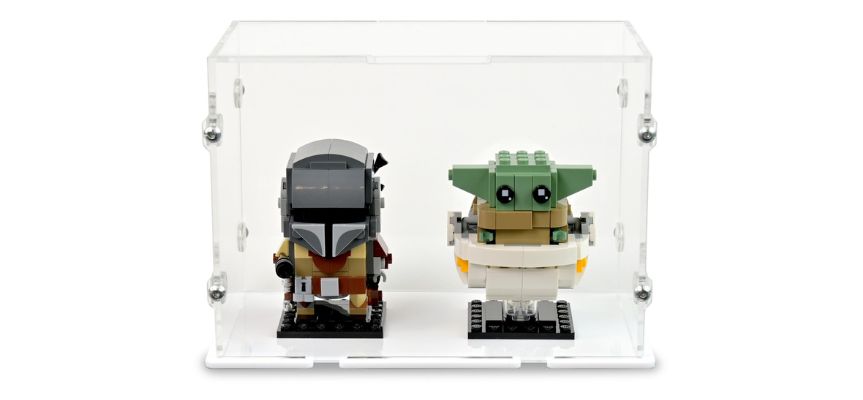 lego brickheadz x2 acrylic display case