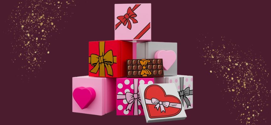 lego gift bricks for valentine 