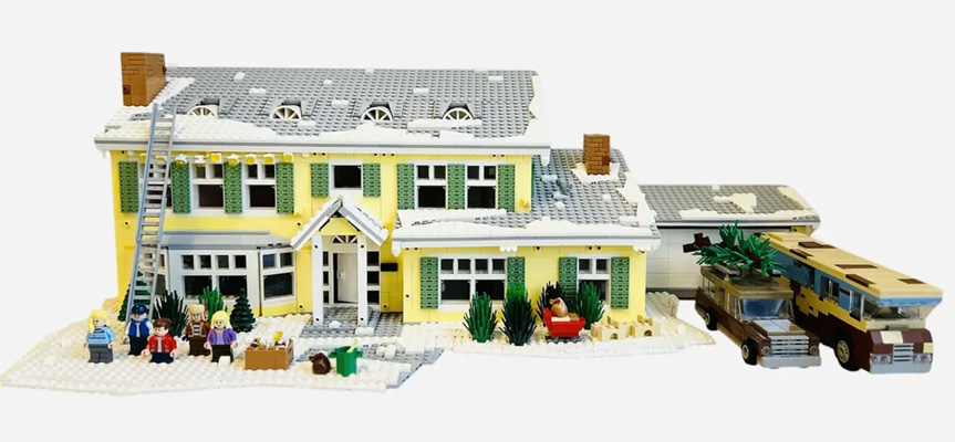 lego national lampoon christmas house model