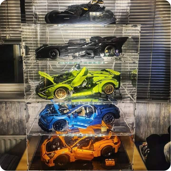 LEGO Technic Vehicles Display Case Collection 