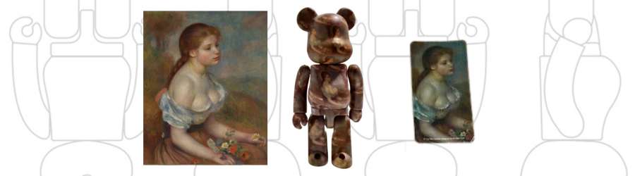 bearbrick renoir the young girl with daisies