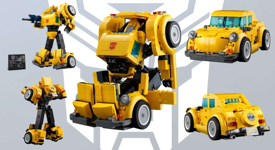 LEGO Bumblebee as robot and as Beetle car