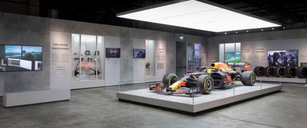 image of an f1 car in an exhibition