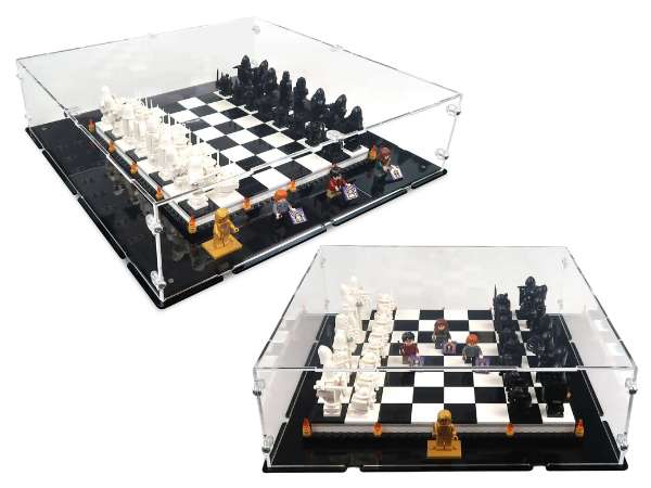 acrylic display cases fro LEGO Harry Potter Hogwarts Wizard's Chess Set