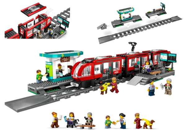 LEGO 60423 Downtown Streetcar and Station