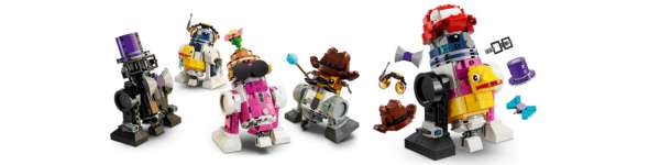 LEGO 75392 droids built with accessories on them
