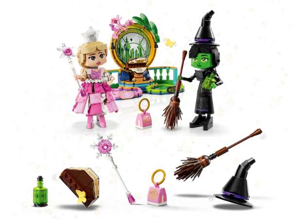 LEGO elphaba and Glina buildable figures and accessories