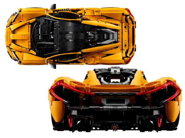 LEGO Technic 42171 McLaren P1 from the top and rear