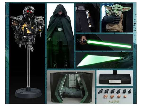 HOt Toys Luke Skywalker accessories