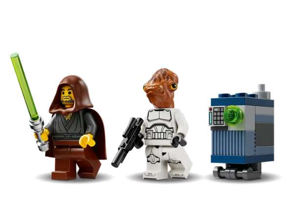 Jedi Bob, Ackbar Trooper and Servo droid minifigures