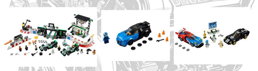 picture of 3 LEGO Speed Champion sets