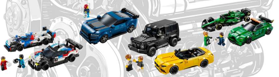 picture of 4 LEGO Speed Champion sets