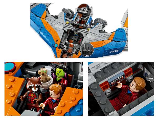 LEGO 76286 Guardians of the Galaxy: The Milano interior