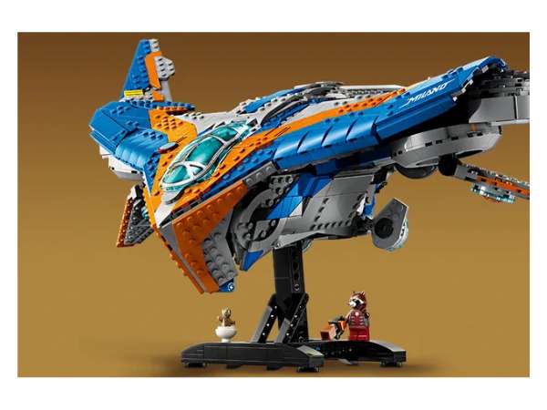 LEGO 76286 Guardians of the Galaxy: The Milano on stand