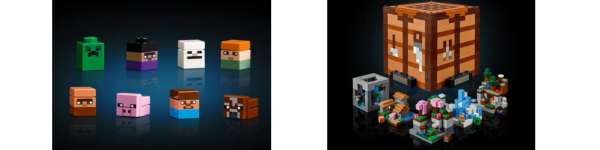 LEGO Minecraft microfigures and minibuilds