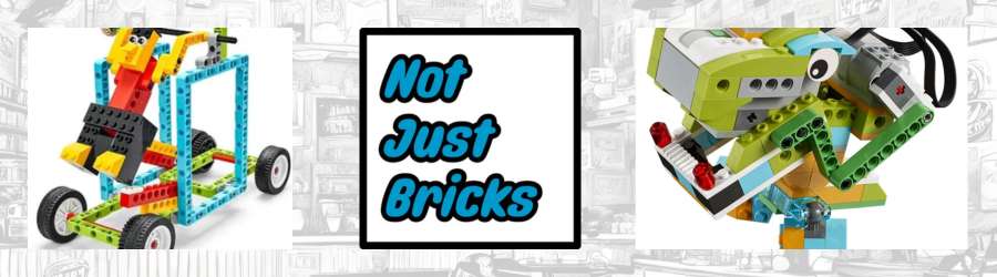 not just bricks logo and a couple of LEGO creations