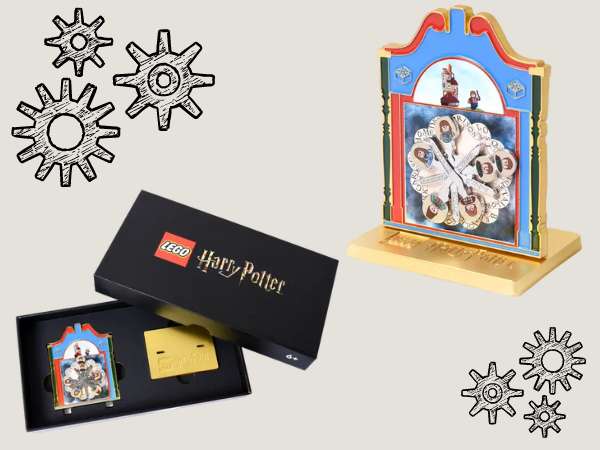 LEGO Collectible Weasley clock and presentation box