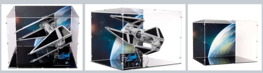 picture of acrylic cases for LEGO TIE Interceptor