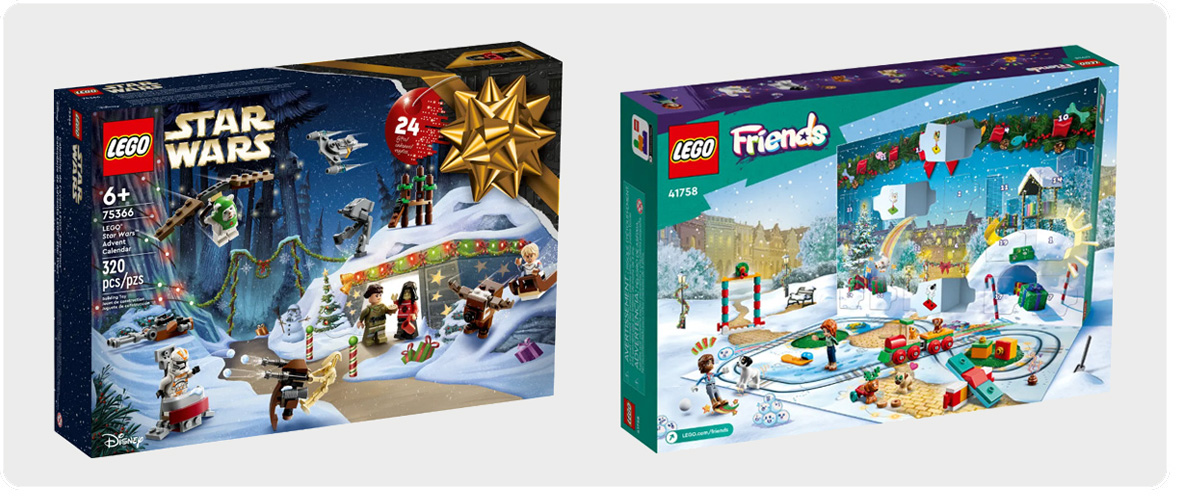 LEGO Star Wars Advent Calendar – 75366   |  LEGO Friends Advent Calendar – 41758