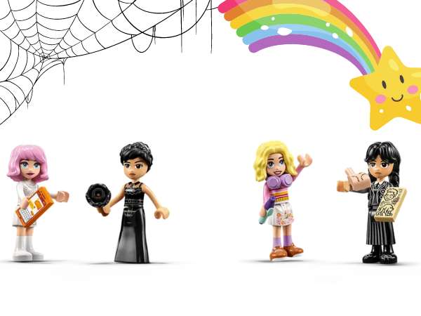 LEGO Wednesday and Enid Mini-dolls