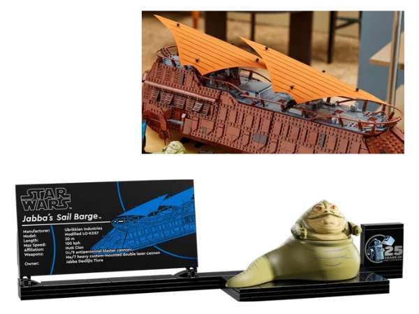 LEGO Jabba and plaque