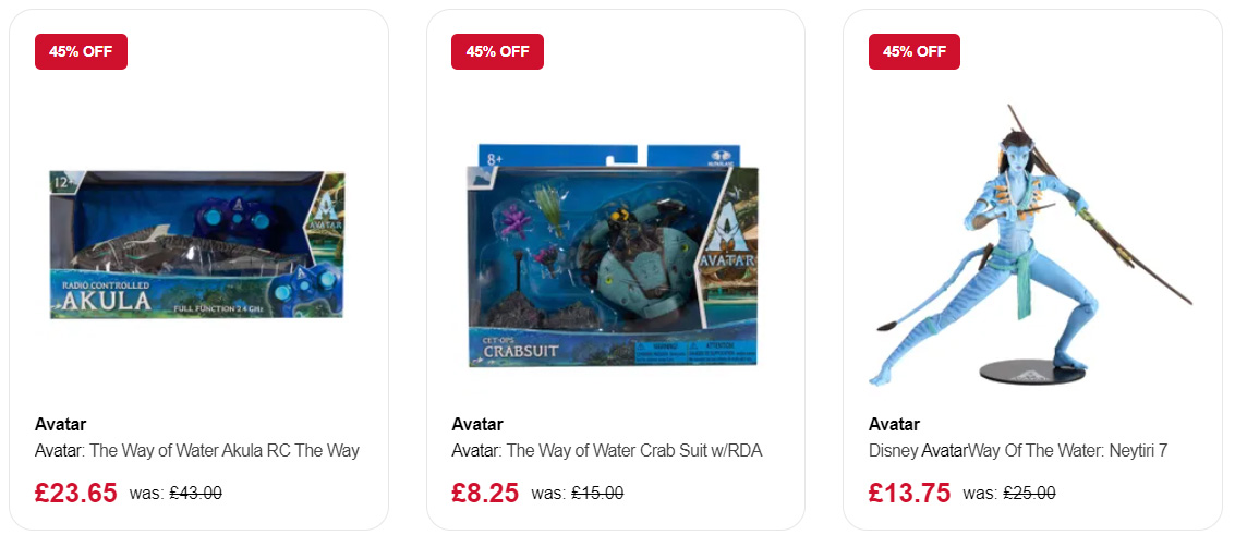 Avatar 45% discount