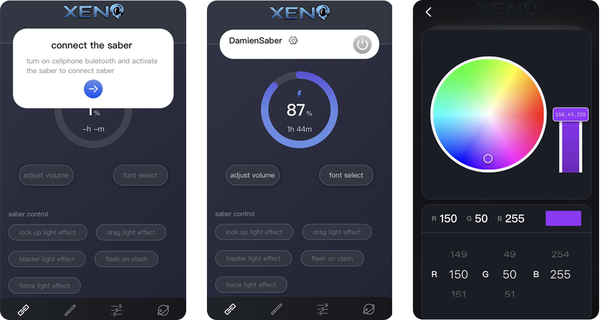 Xeno lightsaber app