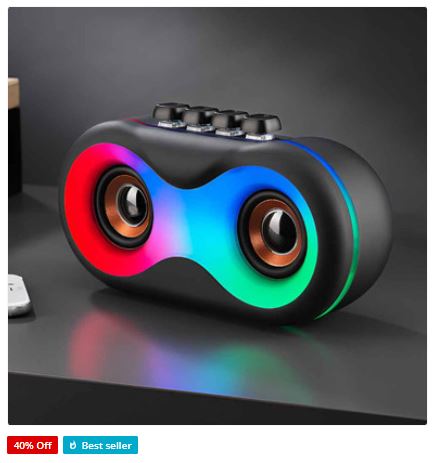 Retro Light-up Wireless Speaker by RED5