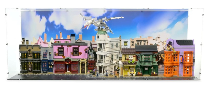Diagon Alley & Gringotts Wizarding Bank Display Case for LEGO 75978/76417