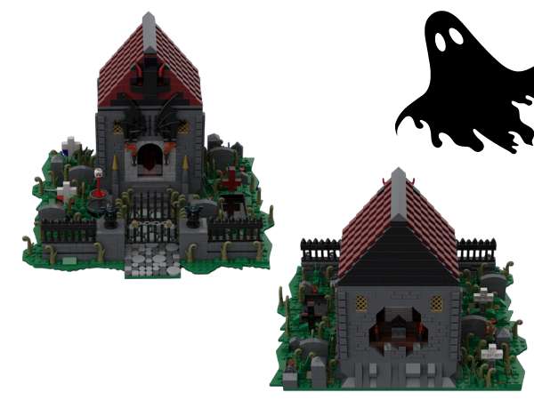 LEGO Halloween Cemetary MOC