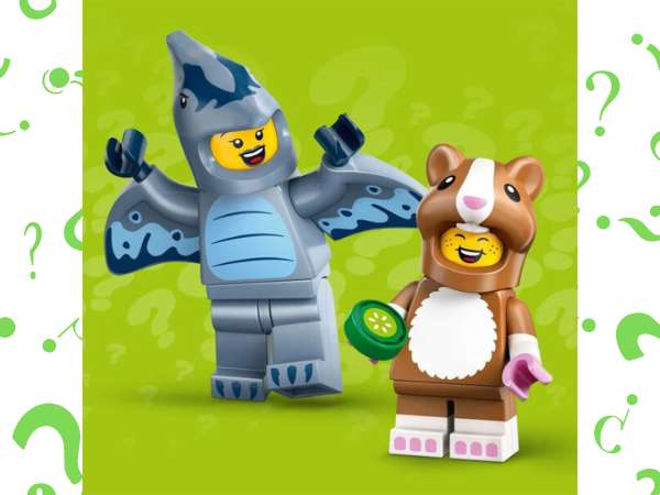 LEGO Hamster and Pterodactyl Costume Fans